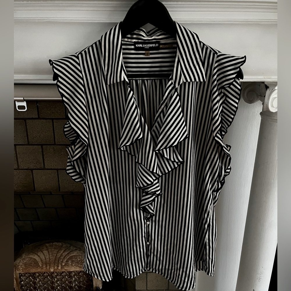 Karl Lagerfeld Ruffled Blouse